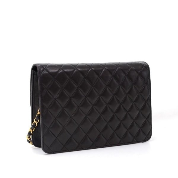 Quilted Lambskin Leather Shoulder Bag - Image 4