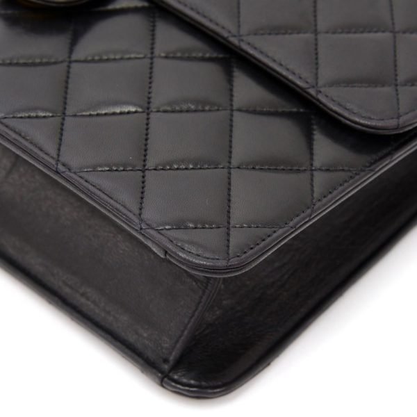 Quilted Lambskin Leather Shoulder Bag - Image 10