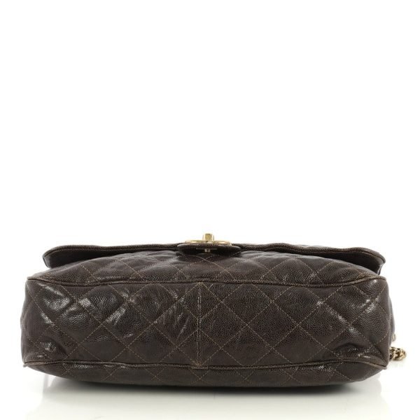 Shiva Maxi Flap Caviar Leather Bag - Image 5