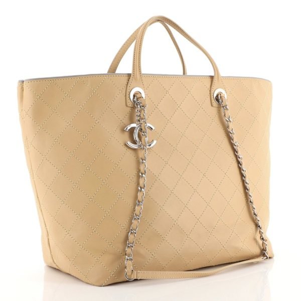 XL Calfskin Shopping Tote Bag - Image 3