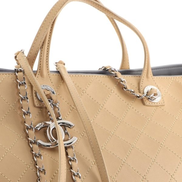 XL Calfskin Shopping Tote Bag - Image 5