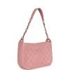 Vintage Chanel Timeless Hobo Bag Pink Caviar Gold Hardware - Image 2