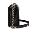 Pre-owned Chanel Medium Boy Bag Black Python and Lambskin Brushed Silver Hardware - Image 3