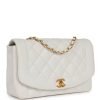 Vintage Chanel Medium Diana Flap Bag White Caviar Gold Hardware - Image 2