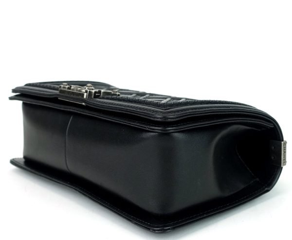 Boy Lattice Weave New Medium Leather Bag - Image 6
