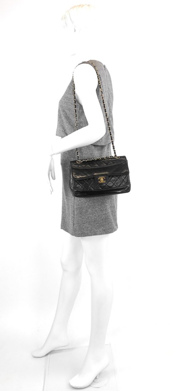 Vintage Medium Lambskin Flap Bag - Image 14