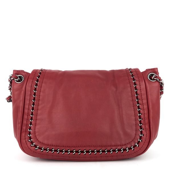 Leather Luxe Ligne Accordion Flap Bag - Image 8