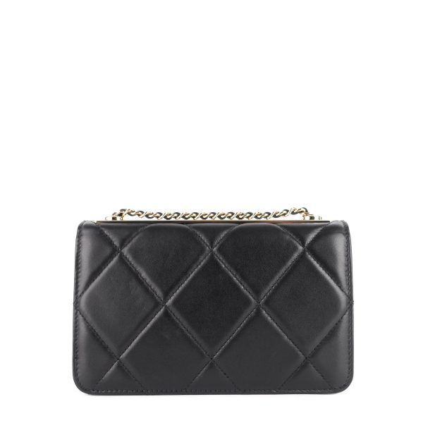 Trendy Large Lambskin Leather Wallet on Chain Bag - Image 3