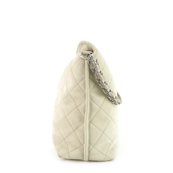 French Riviera Quilted Suede Hobo Bag - Image 4