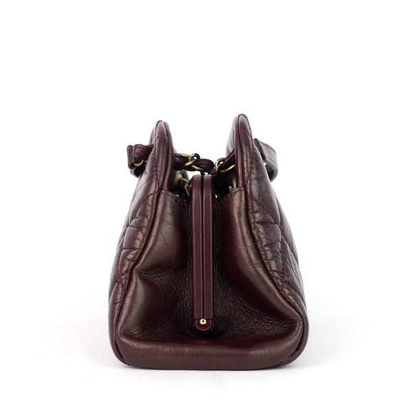 Just Mademoiselle Aged Calfskin Bowling Bag - Image 4