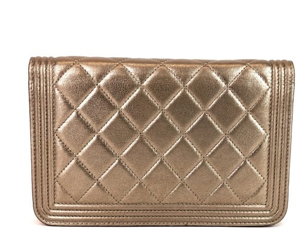 Boy Wallet on Chain Quilted Lambskin Leather Crossbody Bag - Image 2