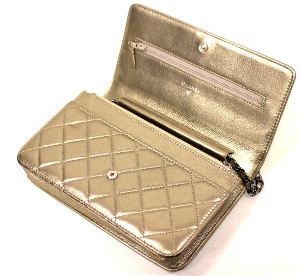 Boy Wallet on Chain Quilted Lambskin Leather Crossbody Bag - Image 6