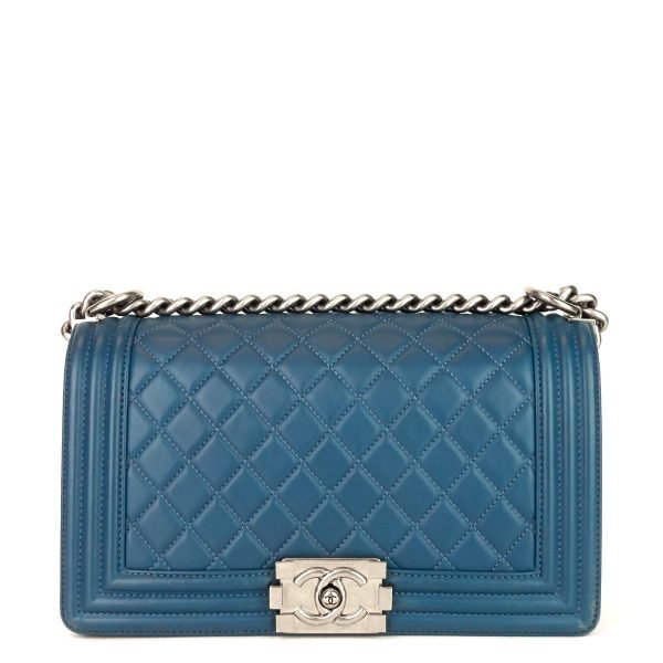 Boy Flap Old Medium Lambskin Leather Bag - Image 2