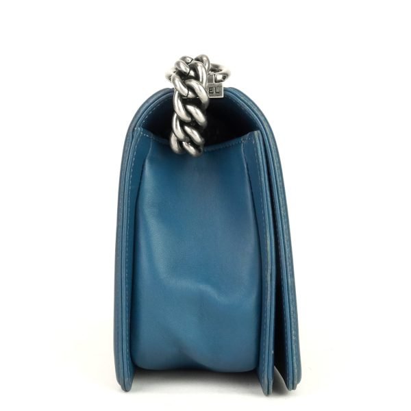 Boy Flap Old Medium Lambskin Leather Bag - Image 4