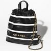 Chanel 22 BackPack Black & White AS3859