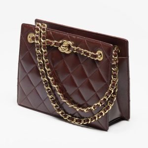 Chanel Small Shopping Bag‌ Dark Brown