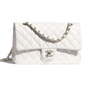 Chanel Classic Flap Bag White A01112