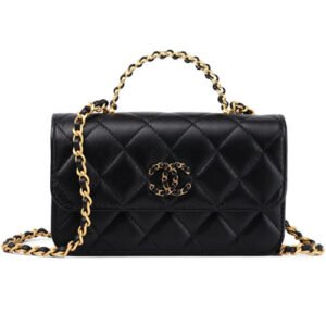 Chanel WOC 24C Handle Bag Black AP3703