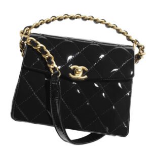 Chanel CC Mini Flap Bag With Top Handle Black AS4472