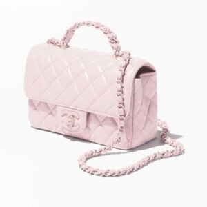Chanel Mini Flap Bag With Top Handle Light Pink