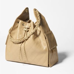 Chanel 25 Medium Handbag Dark Beige
