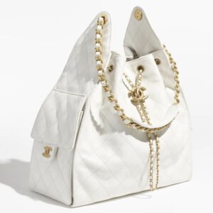 Chanel 25 Medium Handbag White