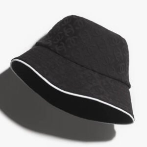Chanel Bucket Hat Black White