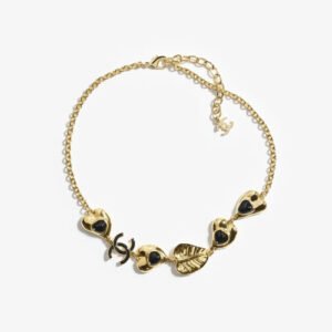Chanel Gold Water Lily Necklace