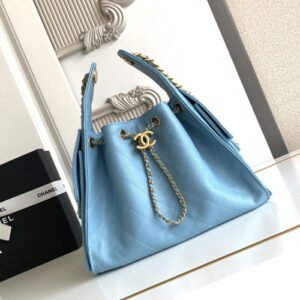 Chanel 25 Small Handbag Sky Blue