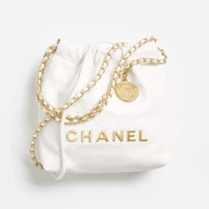 Chenel 22 White Mini Handbag